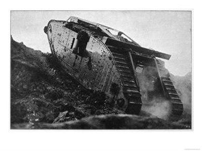 British-Tank-in-Action-in-France-Giclee-Print-C12376454