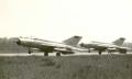 MiG-21bis fighters, 2x490 litres droptangs under the wings.