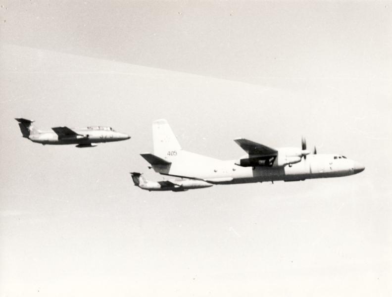 Hungarian Air Force An-26 and 2xL-29.