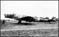 Hungarian AF Junker Bombers, 1941-1942

A group of Junker 86 bombers showing the V-shaped red, white, and green tail markings of the early war period. If my memory serves me right, many of these bombers were built in Hungary, while using quite a few German-made components. 