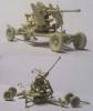Bofors 40mm AA Gun Mk.II; gyanta+maratás+fém lövegcső
