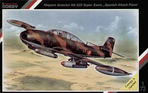 Hispano Aviacion HA-220 Super Saeta, Spanish Attack Plane; gyanta(kabin, fegyverzet, orr, stb.)+maratás+film