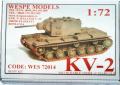 Wespe Models 72014 Soviet KV-2 Tank auch Beute; gyanta