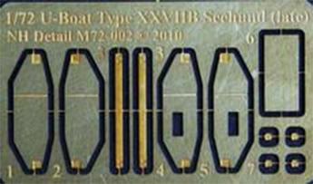 U-Boat Type XXVII Seehund Late; maratás, kormánylapát feljavító