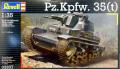 Panzer Tank Pz.Kpfw. 35 (t); román és német matricák