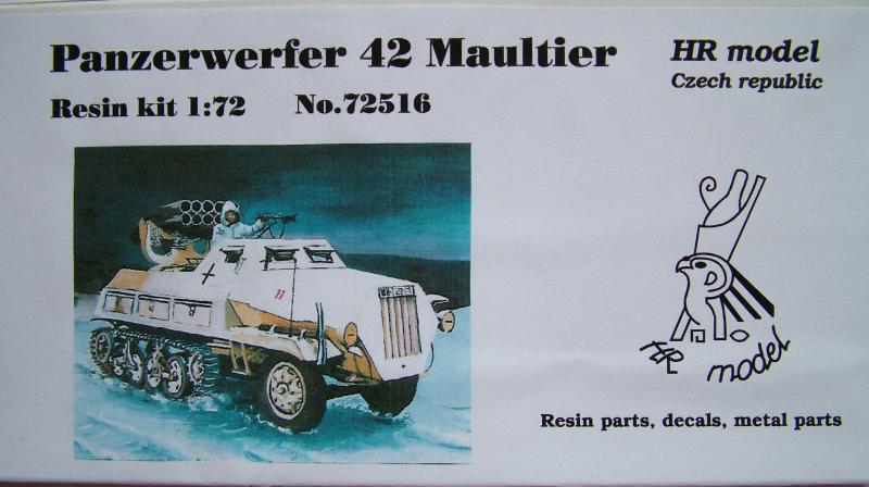 Panzerwerfer 42 Maultier; gyanta + maratás + maratott lánctalp
