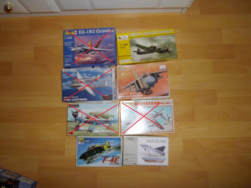 ,Beaufighter 3000Ft,Mig23 800Ft,Draken(kétüléses) 3500Ft mind 144-es