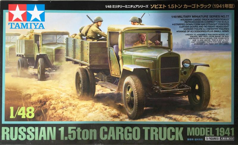 Soviet 1.5ton Cargo Truck m1941; sofőr + 4 figurával