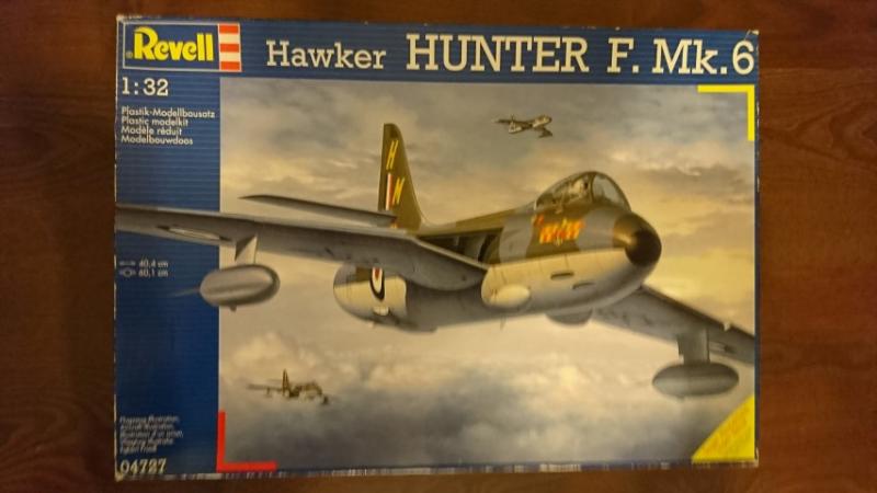 1:32 Revell Hawker Hunter F.Mk.6 

1:32 Revell Hawker Hunter F.Mk.6 (Revell 4727, Master AM-32-035 Pitot Tube, Flightpath FP-32-002a Detail Set) - 20000