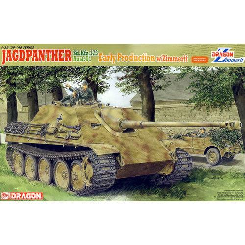 Dragon-6494-1-35-Scale-Jagdpanther-Ausf-G1-Early-Production-with-Zimmer-Plastic-Model-Kit-Free