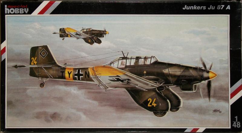 Special Hobby 48007 Junkers Ju 87A Stuka; gyanta kabinbelső, légszűrő, fékszárnyak, spanyol és német matricák