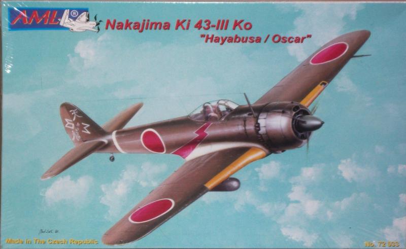 AML 72033 Nakajima Ki-43-III Ko Hayabusa - Oscar; maratás, film, vákum kabintetők, gyanta kabin, kipufogók, futóakna és bomba