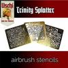 -airbrush-stencils-set 3db (Bontatlan csomagolás)  4.900 ft postával