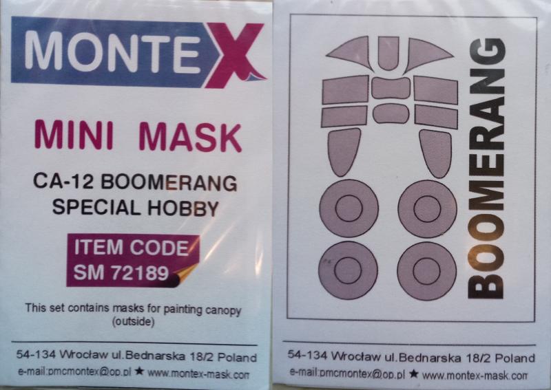 Montex SM 72189 CA-12 Boomerang - SpecHobby