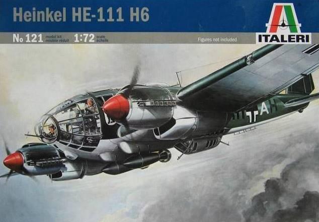 Italeri - Heinkel He 111 H-6 érintetlen, bontatlan zacskóban lévő keretek - 5000 ft
