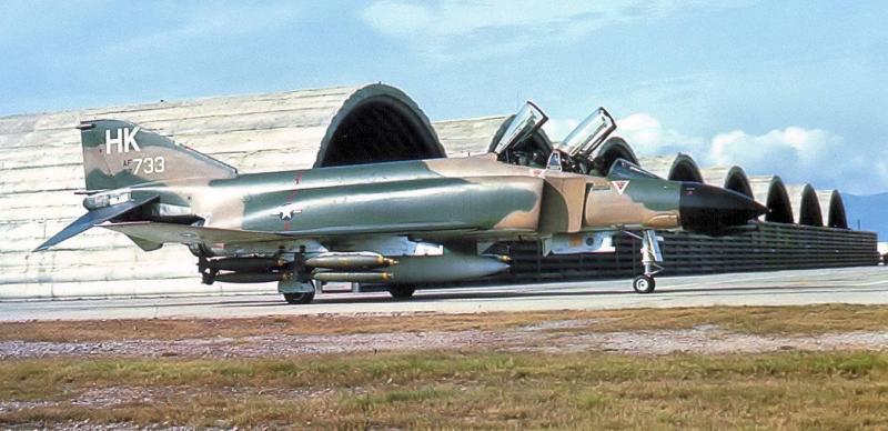 F-4D Phantom of the 480th Tactical Fighter Squadron at Phu Cat Air Base, South Vietnam in 1969.