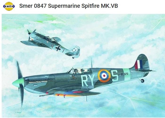 1:72		Smer	Spitfire Mk. V. B	bontatlan	dobozos	1900			