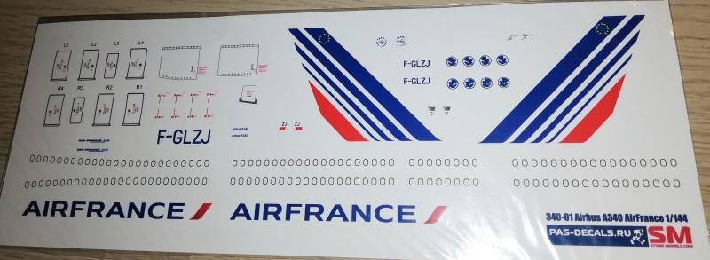 1:144		PAS-Decals	A340 Air France	bontatlan	matrica + festési	2500	