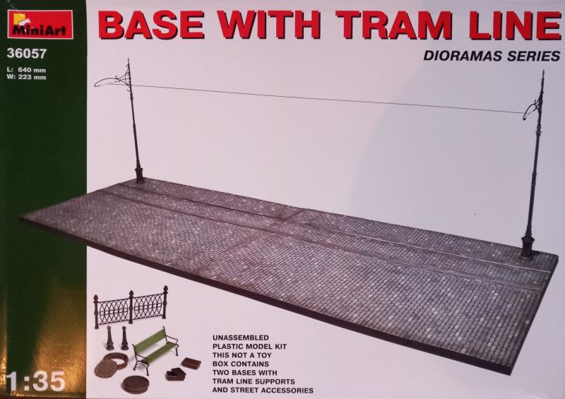 Miniart Base with tram line 4500 Ft