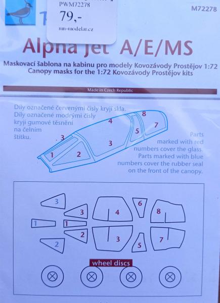 Peewit M72278 Alpha Jet mask - KP