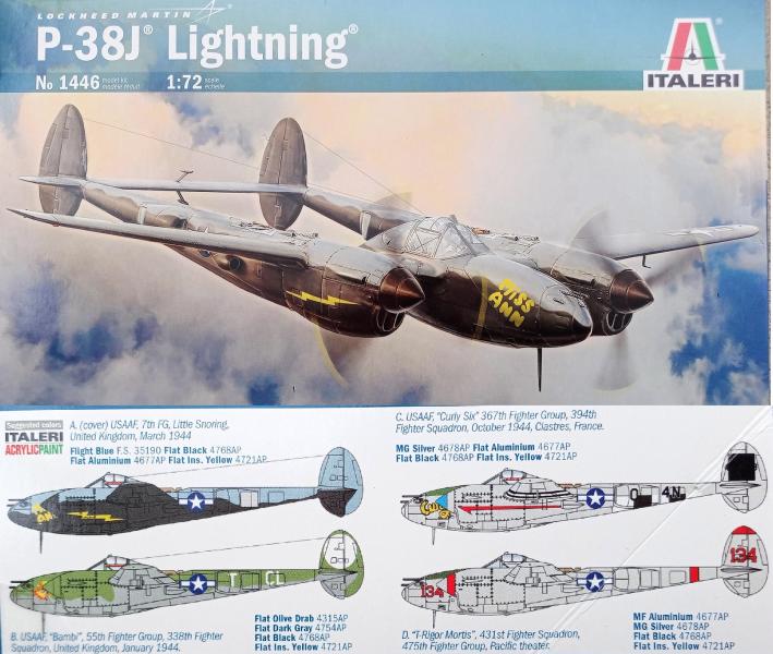 Italeri No.1446 P-38J Lightning
