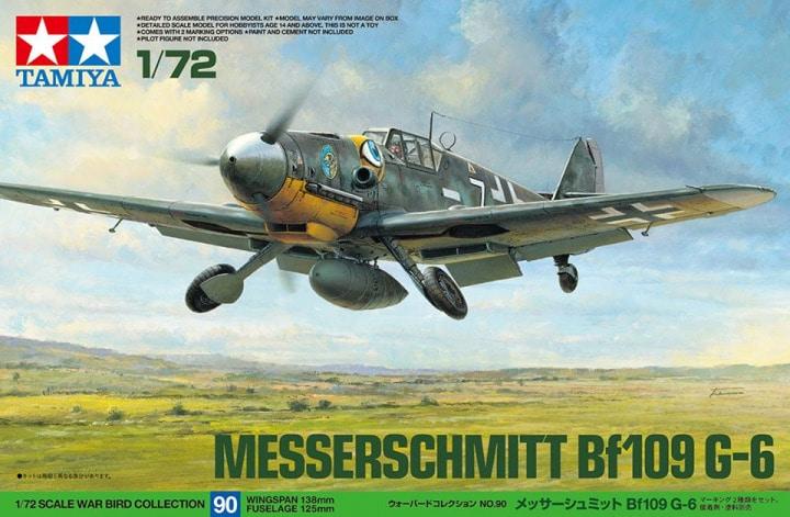 72 Tamiya Bf-109G-6 + Eduard 73669, mask + Quickboost uc covers, piston rods, gun barrels, exhausts + aires control surfaces  13500Ft