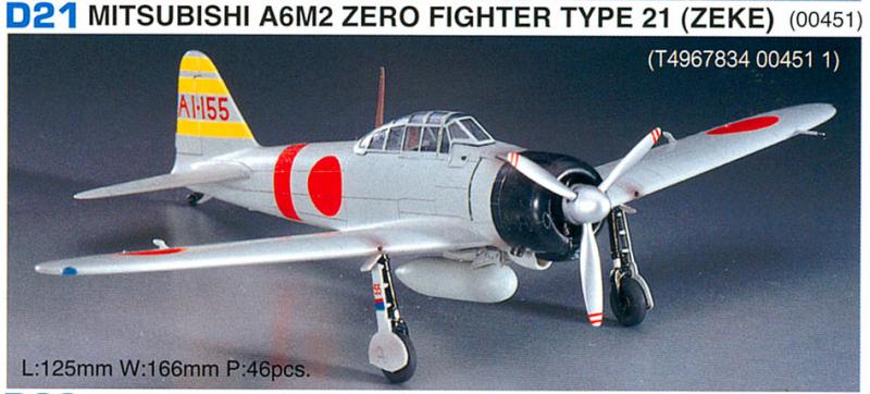 Mitsubishi A6M2 Zero Type 21 (Zeke) Hasegawa D21 1-72