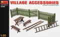 mia10166_Village Accessories (Fence, Bench, Ladder) Diorama Accessory