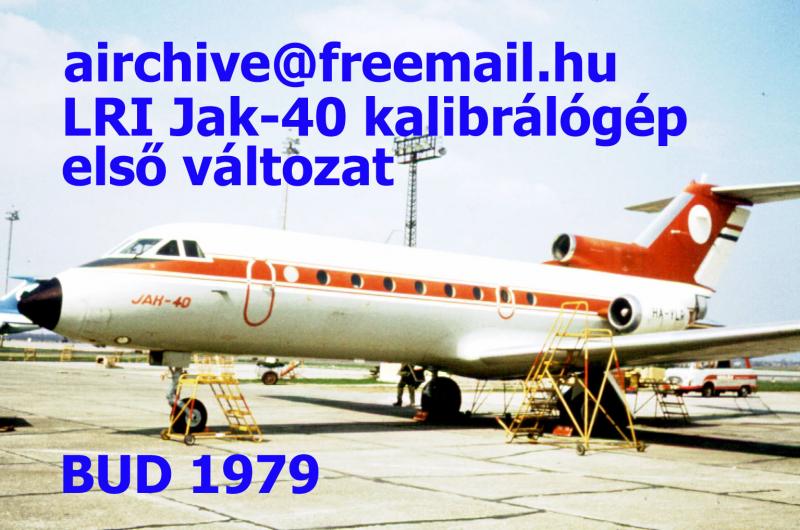 LRI Jak-40 kalibráló 1. vált.1979