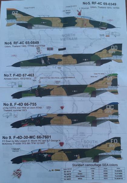 F-4 Phantom maradék mastricák rajz