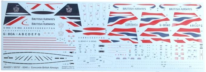 Revell Concorde decal