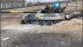 Ukrán T-72AMT kilőtt